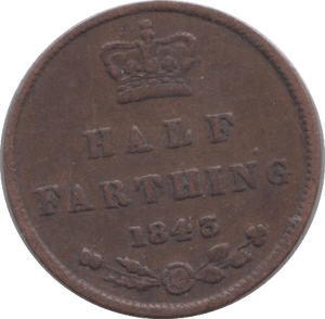 1843 HALF FARTHING ( VF ) - Half Farthing - Cambridgeshire Coins