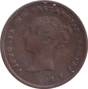 1843 HALF FARTHING ( VF ) - Half Farthing - Cambridgeshire Coins