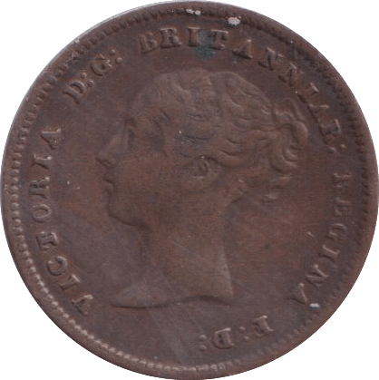 1843 HALF FARTHING ( VF ) - Half Farthing - Cambridgeshire Coins