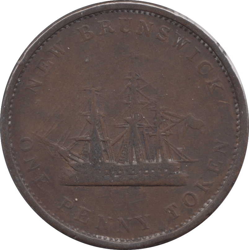 1843 NEW BRUNSWICK PENNY TOKEN - Token - Cambridgeshire Coins