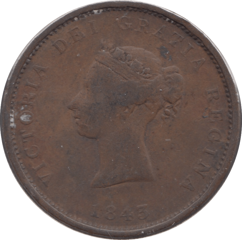 1843 NEW BRUNSWICK PENNY TOKEN - Token - Cambridgeshire Coins