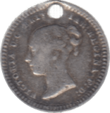 1843 THREE HALF PENCE ( FINE ) HOLED - Three Half Pence - Cambridgeshire Coins