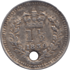 1843 THREE HALFPENCE ( EF ) - Cambridgeshire Coins