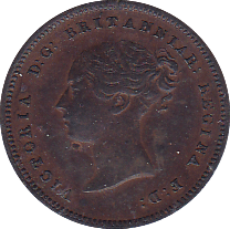 1843 HALF FARTHING ( AUNC ) - Half Farthing - Cambridgeshire Coins