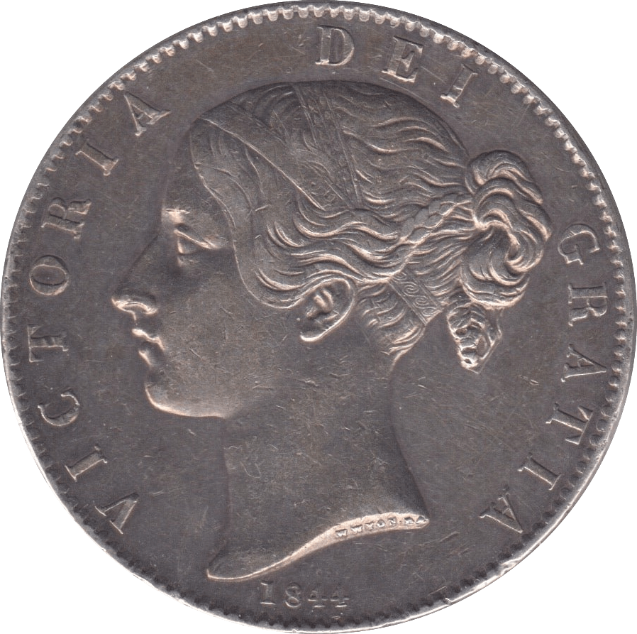 1844 CROWN ( AUNC ) STAR - Crown - Cambridgeshire Coins