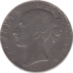 1844 CROWN ( FINE ) 18 - CROWN - Cambridgeshire Coins