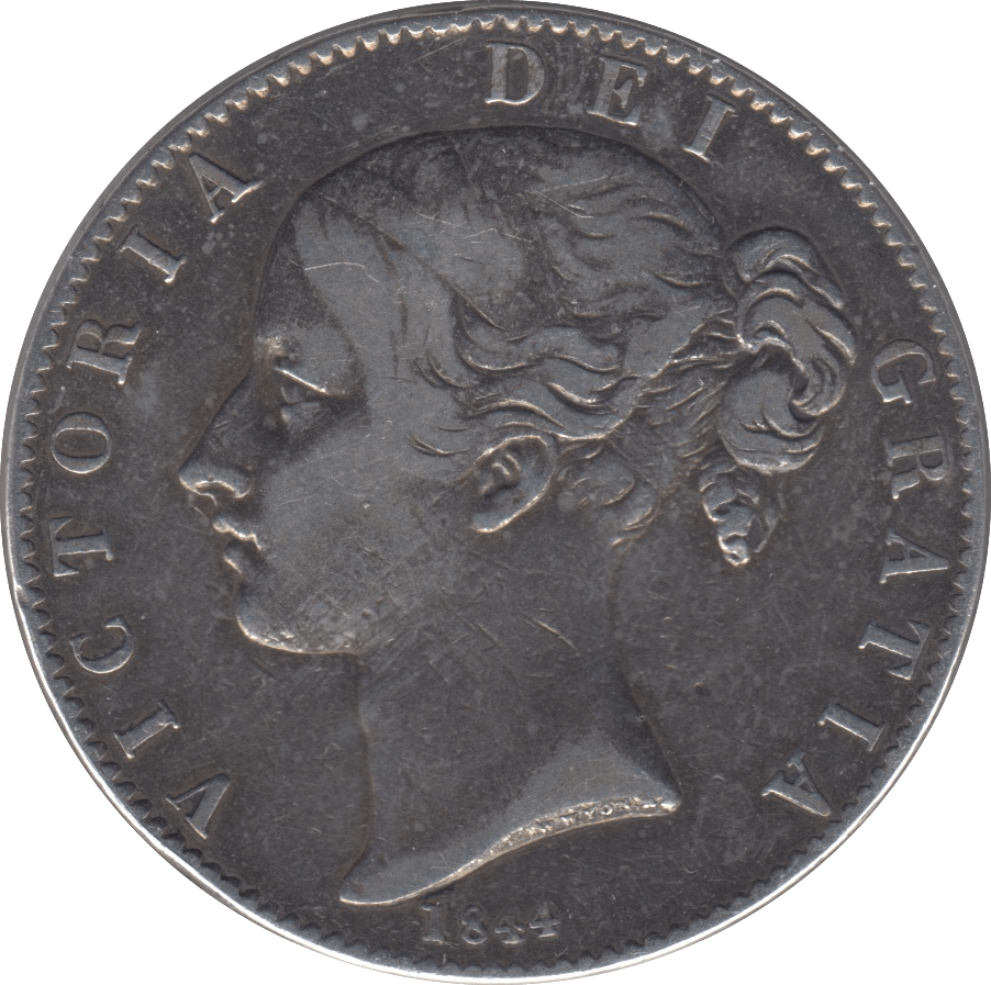 1844 CROWN ( GF ) - Crown - Cambridgeshire Coins