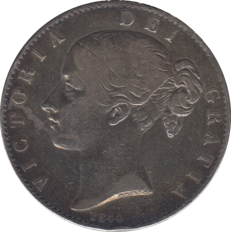1844 CROWN ( GF ) VIII 4 - Crown - Cambridgeshire Coins