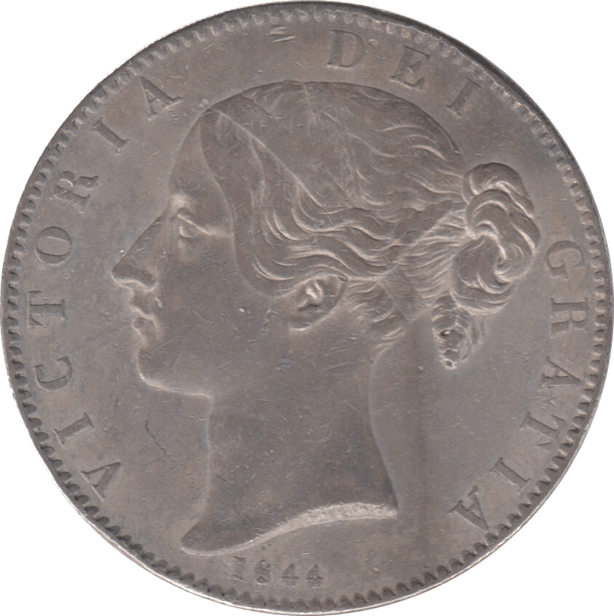 1844 CROWN ( GVF ) CINQ 20 - Crown - Cambridgeshire Coins