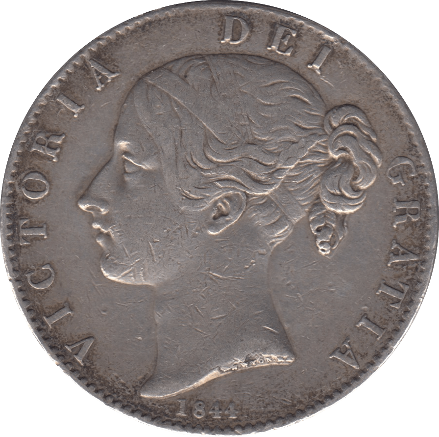 1844 DOUBLE FLORIN ( VF ) - DOUBLE FLORIN - Cambridgeshire Coins