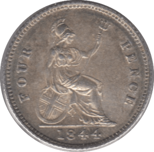 1844 FOURPENCE ( AUNC ) - Threepence - Cambridgeshire Coins