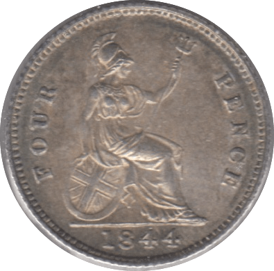 1844 FOURPENCE ( AUNC ) - Threepence - Cambridgeshire Coins