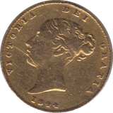 1844 GOLD HALF SOVEREIGN ( VF ) - Half Sovereign - Cambridgeshire Coins