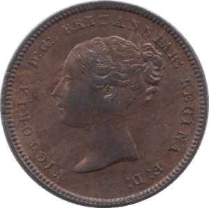 1844 HALF FARTHING ( AUNC ) 2 - Farthing - Cambridgeshire Coins