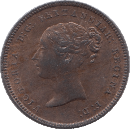 1844 HALF FARTHING ( AUNC ) 2 - Farthing - Cambridgeshire Coins