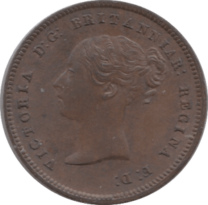 1844 HALF FARTHING ( AUNC ) 8 - Half Farthing - Cambridgeshire Coins