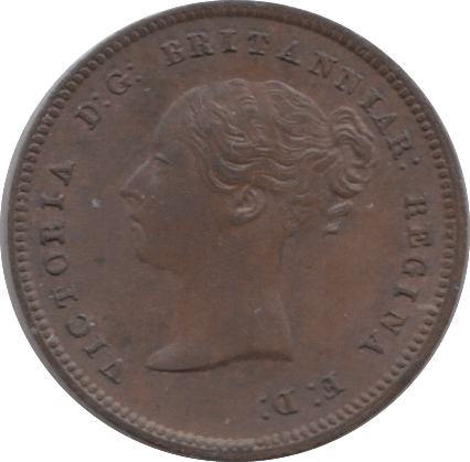 1844 HALF FARTHING ( AUNC ) 8 - Half Farthing - Cambridgeshire Coins