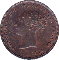 1844 HALF FARTHING ( AUNC ) B - Half Farthing - Cambridgeshire Coins