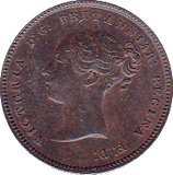 1844 HALF FARTHING ( AUNC ) B - Half Farthing - Cambridgeshire Coins