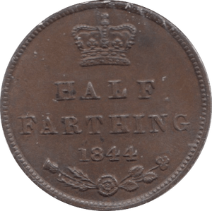 1844 HALF FARTHING ( AUNC ) - Half Farthing - Cambridgeshire Coins