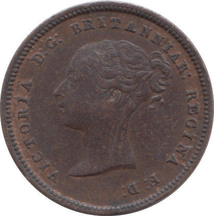 1844 HALF FARTHING ( EF ) 6 - Half Farthing - Cambridgeshire Coins