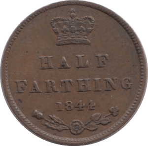 1844 HALF FARTHING ( EF ) 7 - Farthing - Cambridgeshire Coins