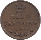 1844 HALF FARTHING ( EF ) 7 - Farthing - Cambridgeshire Coins