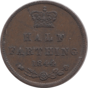 1844 HALF FARTHING ( EF ) 7 - Half Farthing - Cambridgeshire Coins