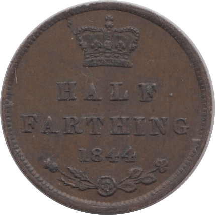 1844 HALF FARTHING ( EF ) 7 - Half Farthing - Cambridgeshire Coins