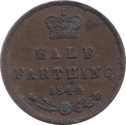 1844 HALF FARTHING ( EF ) 8 - Farthing - Cambridgeshire Coins