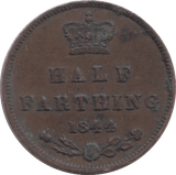 1844 HALF FARTHING ( EF ) 8 - Farthing - Cambridgeshire Coins