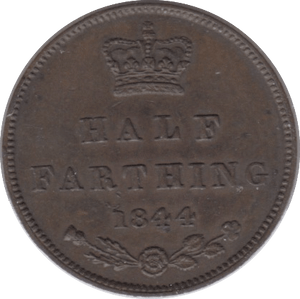 1844 HALF FARTHING ( EF ) 8 - Half Farthing - Cambridgeshire Coins