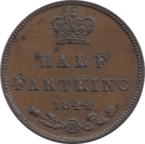 1844 HALF FARTHING ( EF ) - Farthing - Cambridgeshire Coins