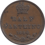 1844 HALF FARTHING ( EF ) - Farthing - Cambridgeshire Coins