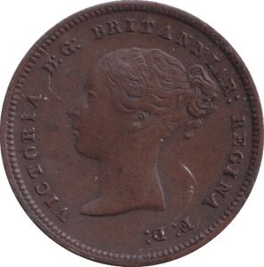 1844 HALF FARTHING ( EF ) - Half Farthing - Cambridgeshire Coins