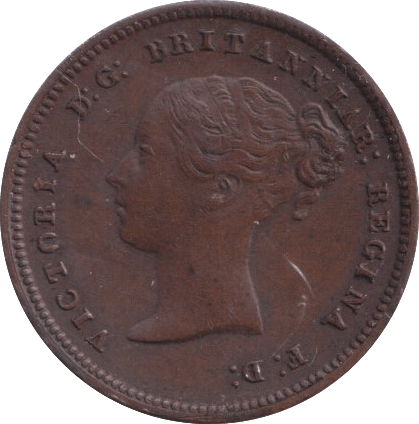 1844 HALF FARTHING ( EF ) - Half Farthing - Cambridgeshire Coins