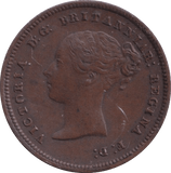 1844 HALF FARTHING ( EF ) - Half Farthing - Cambridgeshire Coins