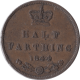 1844 HALF FARTHING ( EF ) - Half Farthing - Cambridgeshire Coins