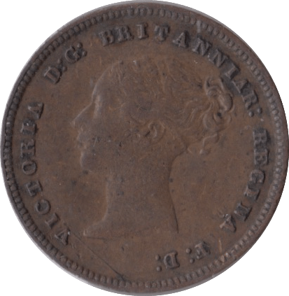 1844 HALF FARTHING ( EF ) - Half Farthing - Cambridgeshire Coins