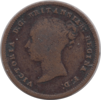 1844 HALF FARTHING ( FINE ) 6 - Half Farthing - Cambridgeshire Coins