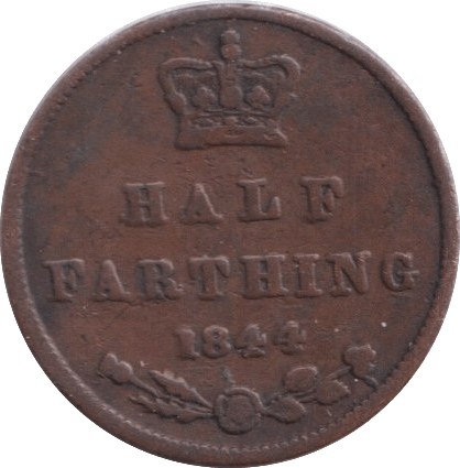 1844 HALF FARTHING ( FINE ) - Half Farthing - Cambridgeshire Coins