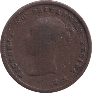 1844 HALF FARTHING ( FINE ) - Half Farthing - Cambridgeshire Coins