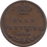1844 HALF FARTHING ( GF ) 9 - Half Farthing - Cambridgeshire Coins