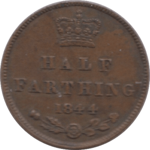 1844 HALF FARTHING ( GVF ) 8 - Half Farthing - Cambridgeshire Coins