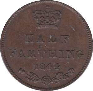 1844 HALF FARTHING ( GVF ) C - Half Farthing - Cambridgeshire Coins
