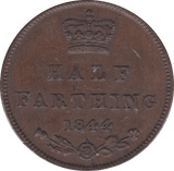 1844 HALF FARTHING ( GVF ) C - Half Farthing - Cambridgeshire Coins