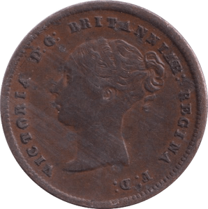 1844 HALF FARTHING ( GVF ) - Half Farthing - Cambridgeshire Coins