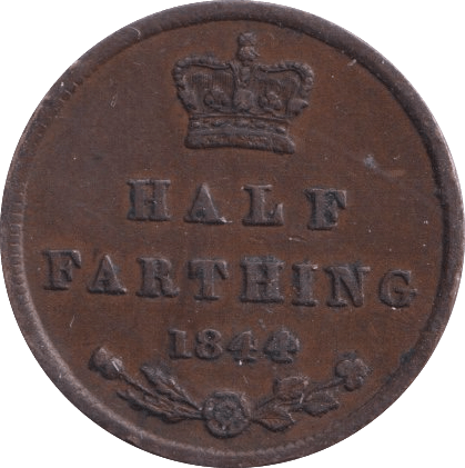 1844 HALF FARTHING ( GVF ) - Half Farthing - Cambridgeshire Coins