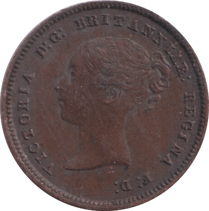 1844 HALF FARTHING ( GVF ) - Half Farthing - Cambridgeshire Coins