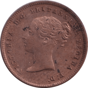1844 HALF FARTHING ( UNC ) 2 - Half Farthing - Cambridgeshire Coins